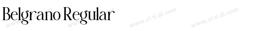 Belgrano Regular字体转换 Belgrano Regular字体转换
